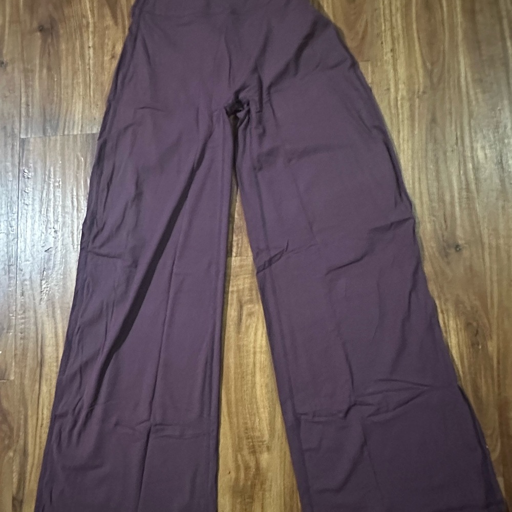 Women's Purple Wide-Leg Pants